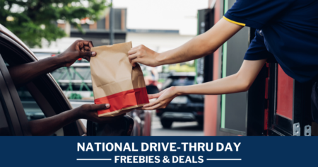 NATIONAL DRIVE THRU DAY FREEBIES DEALS