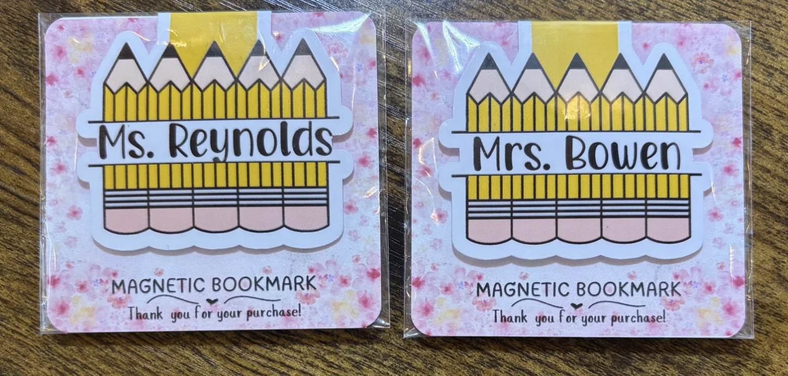 Personalized Magnetic Bookmark Personalized Magnetic Bookmark