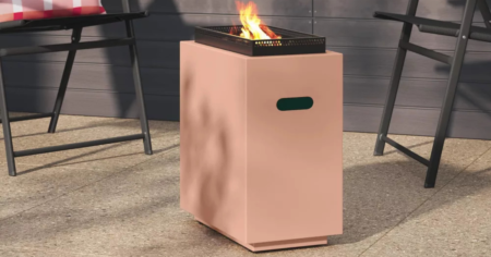 Room Essentials Rectangular Fire Pit Terracotta