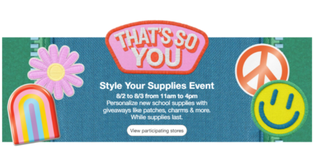 FREE Style Your Supplies Event at Target
