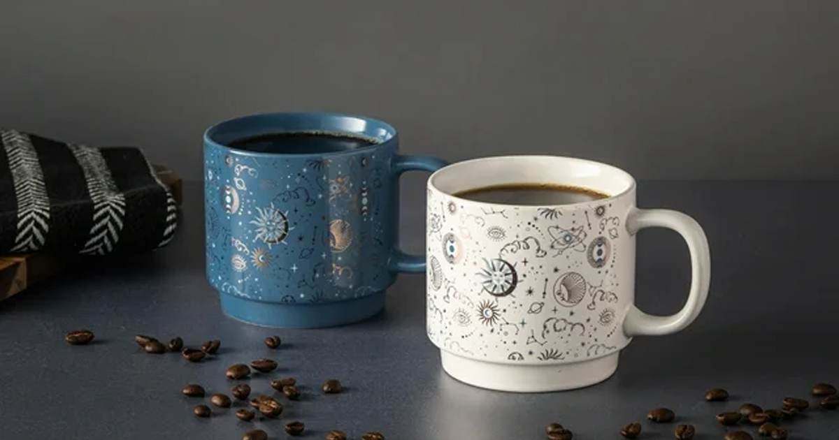 Thyme and table 2 pack celestial mugs Thyme and table 2 pack celestial mugs