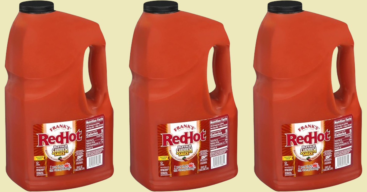 franks redhot buffalo sandwich sauce 1 gallon