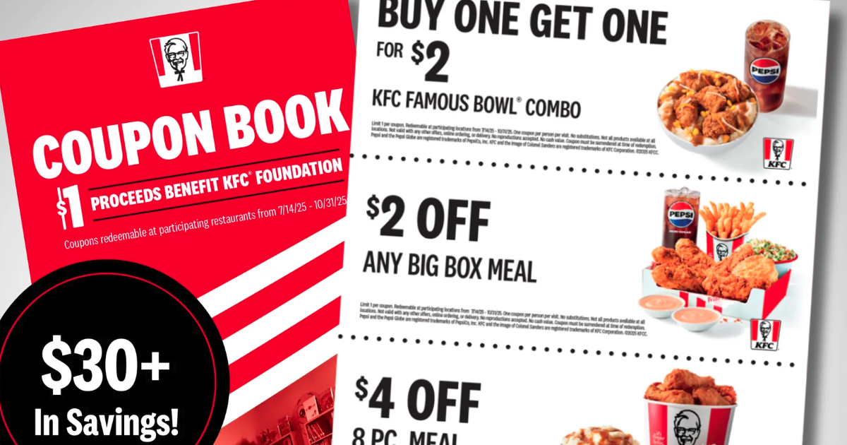 kfc coupon book kfc coupon book