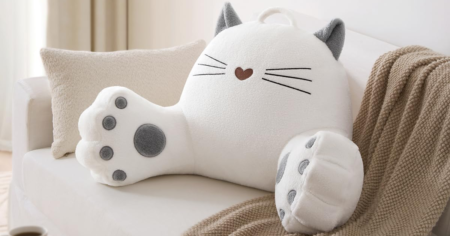 Blissful Diary Kitty REading Pillow
