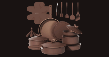CAROTE 27pcs Pots Pans Set Non Stick