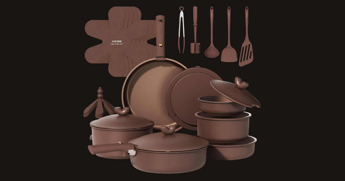 CAROTE 27pcs Pots Pans Set Non Stick CAROTE 27pcs Pots Pans Set Non Stick