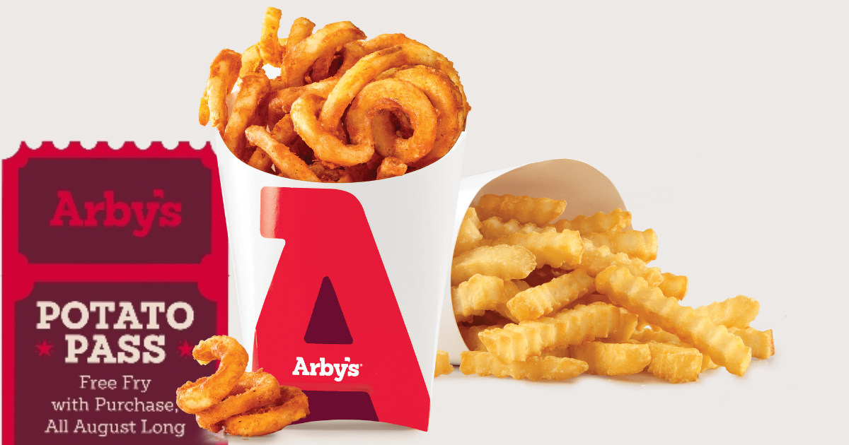 Free Medium Fries Everyday in August at Arby s Free Medium Fries Everyday in August at Arby s