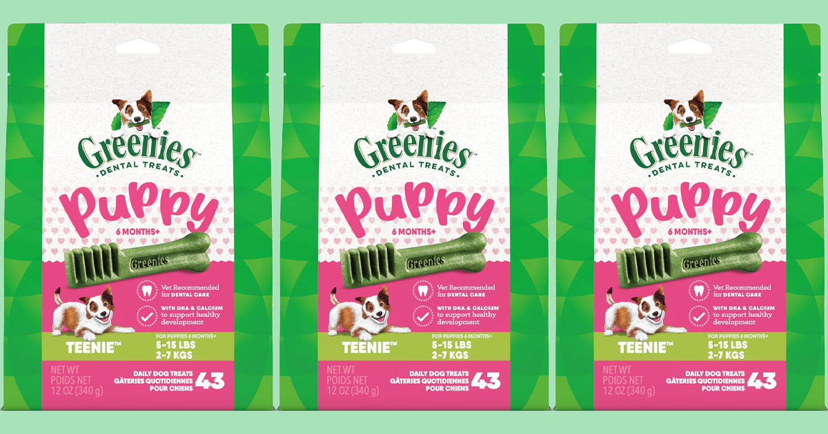 Greenies Puppy Teenie Size Dental Dog Treats Greenies Puppy Teenie Size Dental Dog Treats