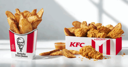 KFC POTATO WEDGES AND HOT SPICY WINGS