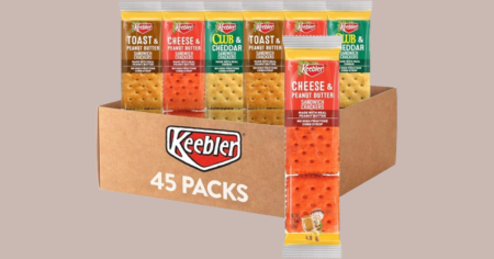 Keebler Sandwich Crackers 3 Flavor Variety Pack 45 count