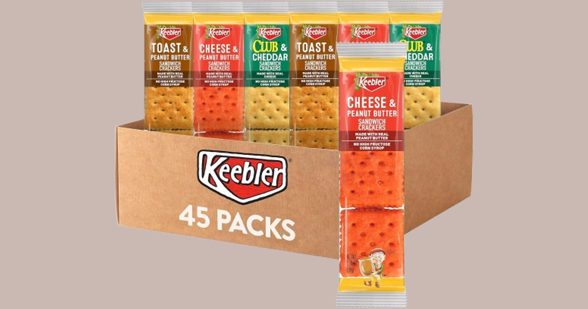 Keebler Sandwich Crackers 3 Flavor Variety Pack 45 count Keebler Sandwich Crackers 3 Flavor Variety Pack 45 count