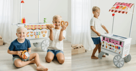 Melissa Doug Wooden Snacks and sweets food cart