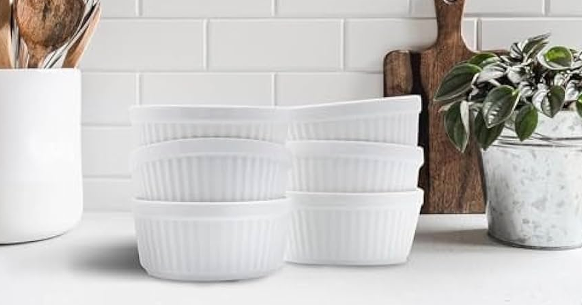 Nuwave Ceramic Ramekins 8oz Set of 6 Nuwave Ceramic Ramekins 8oz Set of 6