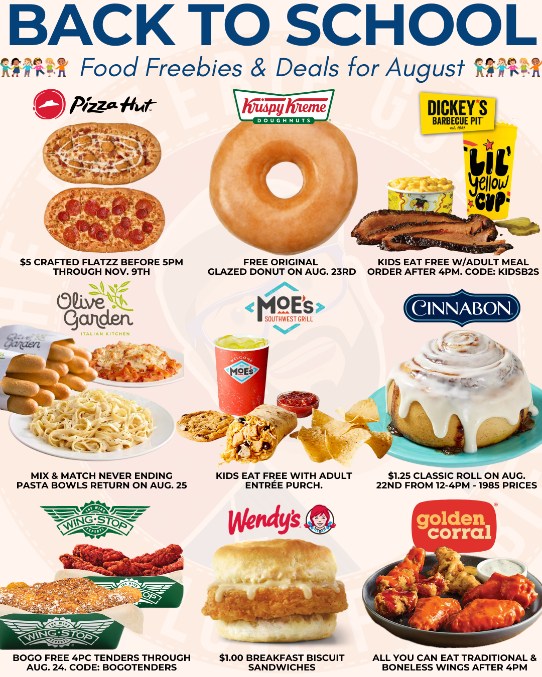 Back to School Food Freebies & Deals Back to School Food Freebies & Deals